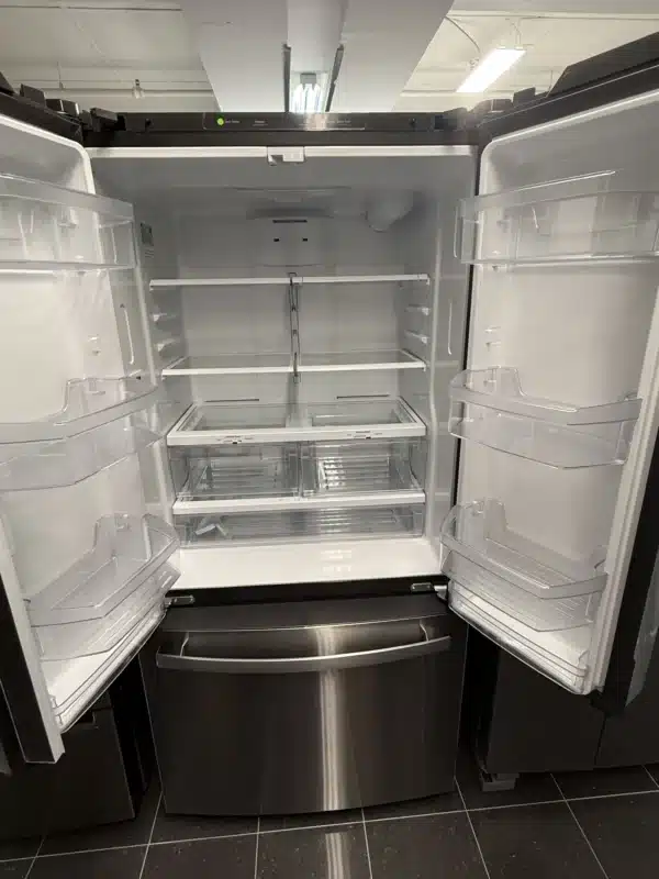 33'' Refrigerator, French doors, Counter depth, 18.6 cu.ft, Stainless- GWE19JYLFS - Image 5
