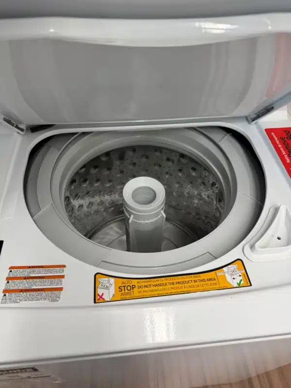 GE Laundry Center – 24", Washer 2.6 cu. ft. & Electric Dryer 4.4 cu. ft., White - GUD24ESMMWW - Image 5