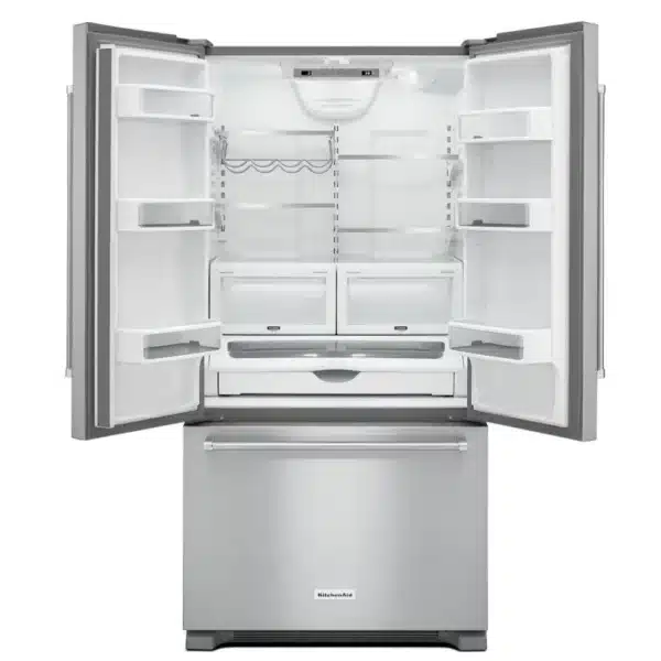 KitchenAid French Door Refrigerator – 36", 21.9 cu. ft., Panel Ready, Counter Depth - KRFC302EPA - Image 3