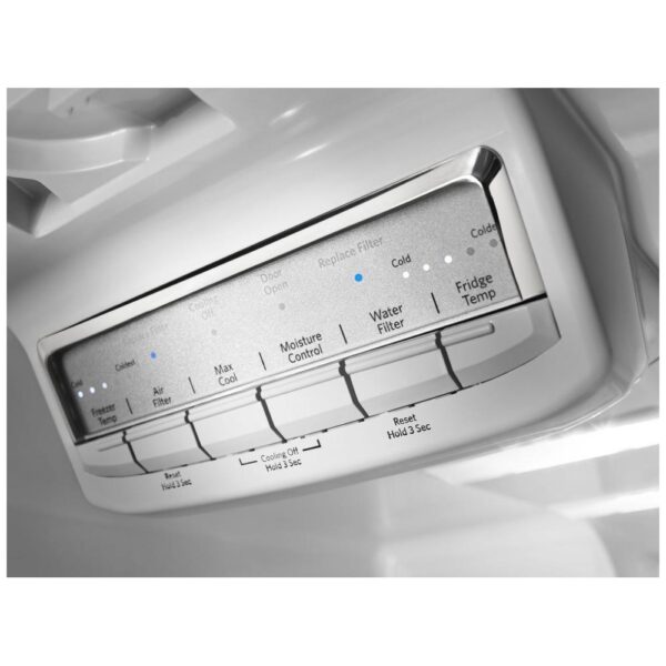 KitchenAid 33'' French Door Refrigerator, Water and Ice, 22.1 cu. ft, Stainless- KRFF302ESS - Image 3