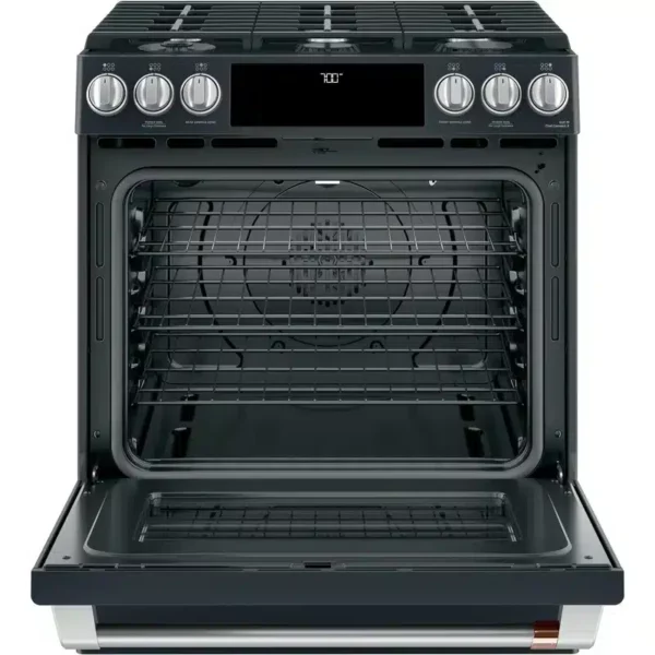 Cuisinière au gaz encastrée, 21 000 BTU, Convection véritable, Noir mat - CCGS700P3MD1 – Image 2