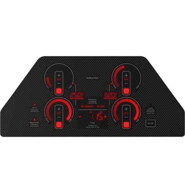 Plaque de cuisson à induction 30", Wi-Fi, Commandes tactiles, Vitrocéramique noire -  PHP7030DTBB – Image 3