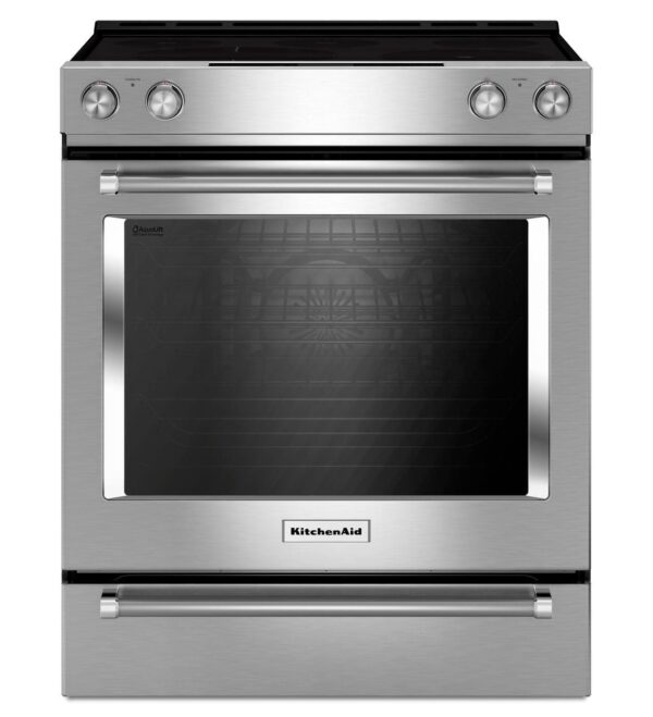 Cuisinière encastrée KitchenAid, 6.4 pi.cu, Convection, Stainless - YKSEG700ESS