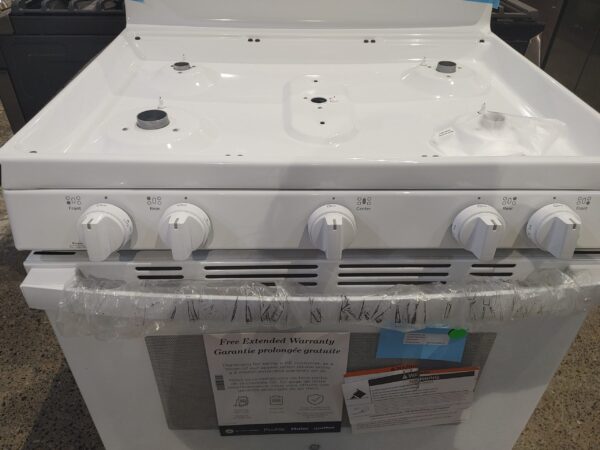 Cuisinière au Gaz 30'', 18 000 BTU, Convection, Friture à air, Blanc - JCGB735DPWW – Image 8