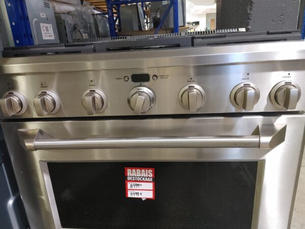 Cuisinière professionnelle au gaz 36’’, 6,2 pi.cu, 6 brûleurs, Stainless - ZGP366NRSS – Image 8