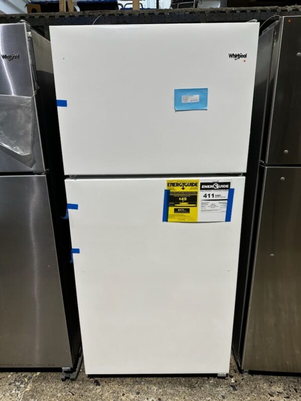 Réfrigérateur à congélateur supérieur Whirlpool 30’’, 18,2 pi.cu, Blanc - WRT318FZDW – Image 6