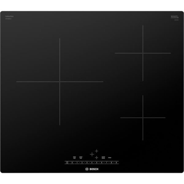 Plaque de cuisson à Induction Bosch Série 500 24’’, Vitrocéramique Noire - NIT5460UC