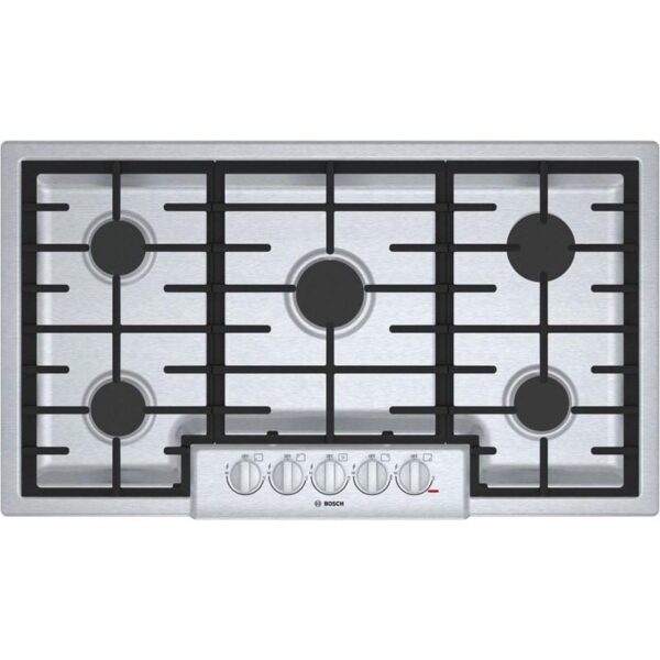 Plaque de cuisson au gaz 36", 19 000 BTU, Bosch série 800, Stainless - NGM8656UC