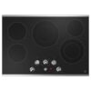 Plaque de cuisson 30", 5 éléments, Vitrocéramique noire, Stainless - JEP5030STSS