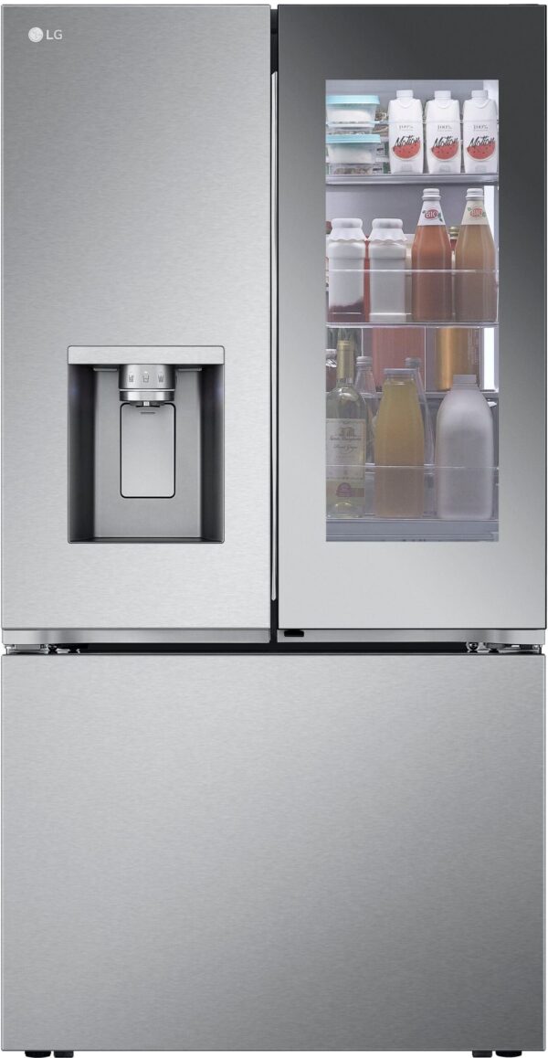 Réfrigérateur intelligent à porte française LG 36", Porte dans la porte, 31 pi.cu., Stainless - LRYKS3106S – Image 2