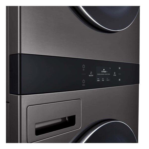 LG 27'' Front Laundry Center, Wi-Fi, Black Stainless - WKEX300HBA - Image 4