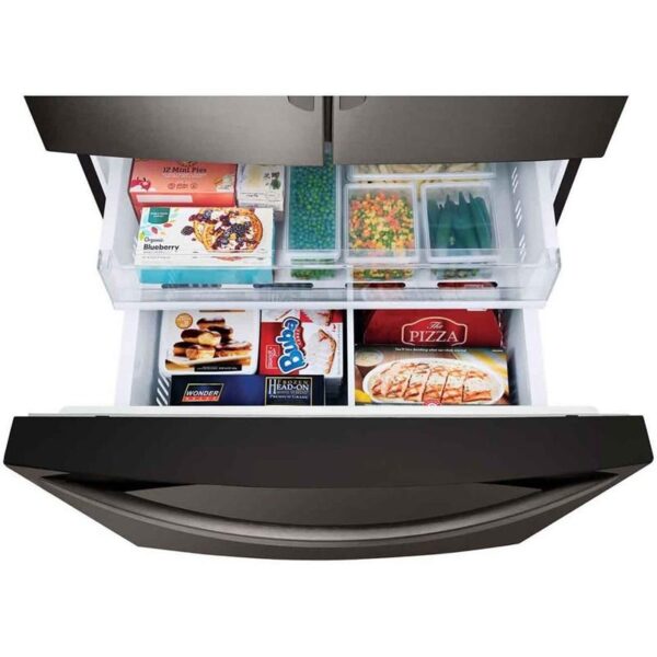 LG 36'', 27.9 cu. ft. French Door Refrigerator, Black Stainless - Image 4