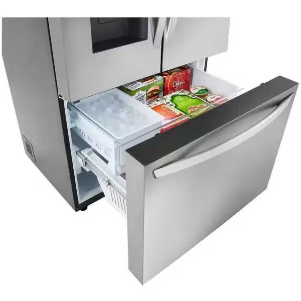 Réfrigérateur LG 36’’, Porte françaises, Profondeur Comptoir, 26 pi.cu, Wi-Fi, Stainless - LRFXC2606S – Image 3