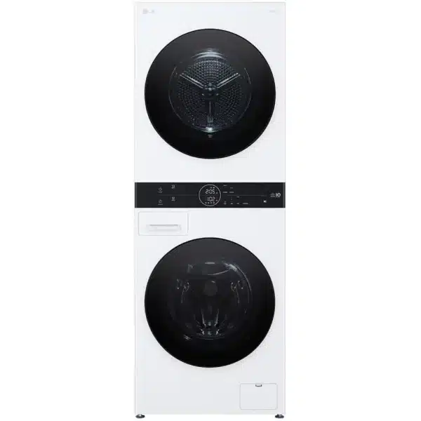 Centre de buanderie 24'', LG, Wi-Fi, Technologie IA, Blanc - WKHC152HWA