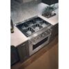 Cuisinière professionnelle au gaz 36’’, 6,2 pi.cu, 6 brûleurs, Stainless - ZGP366NRSS – Image 4
