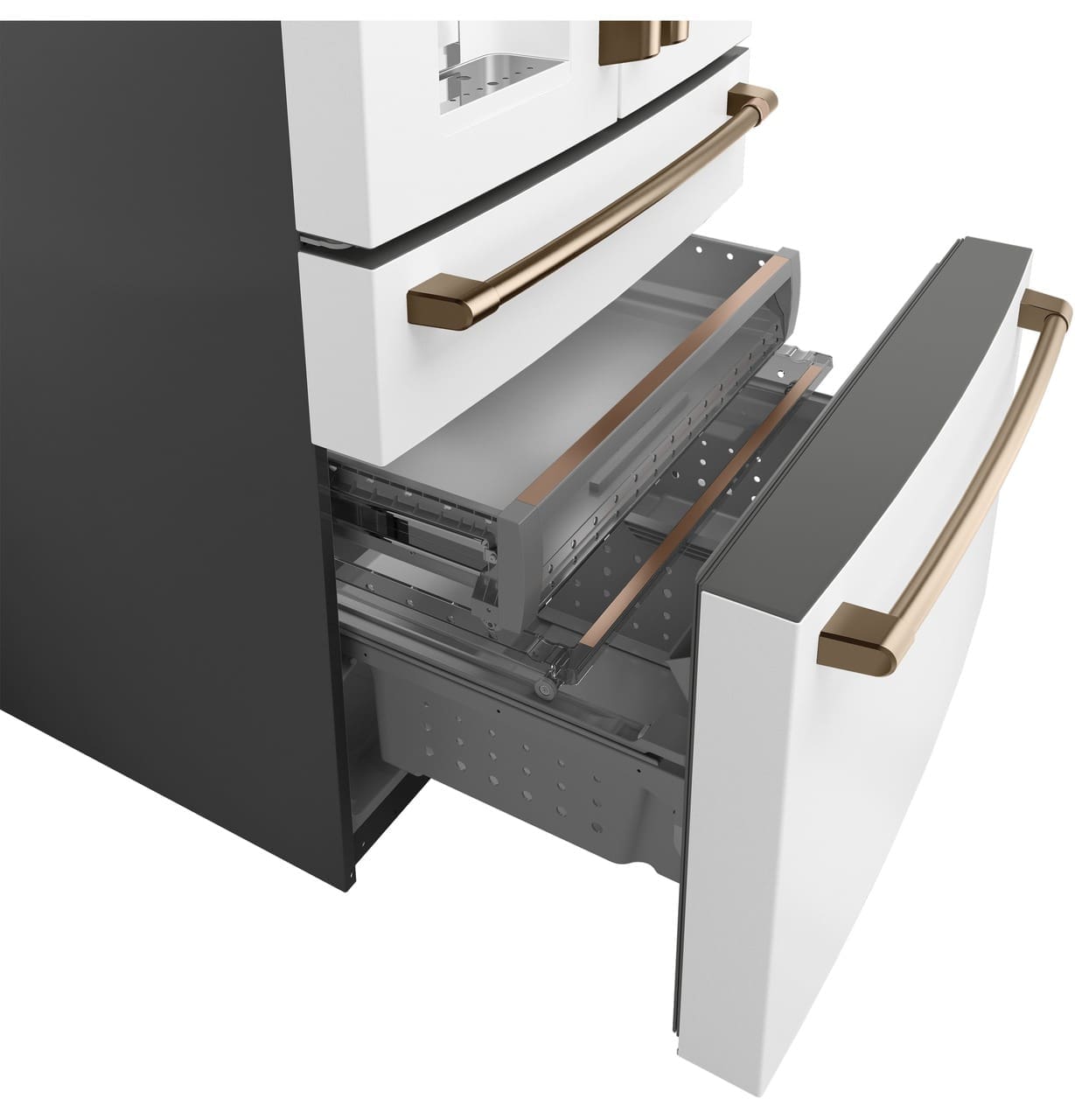 Réfrigérateur intelligent 36", 27.8 pi.cu, Tiroir congélateur double, Blanc mat - CVE28DP4NW2 – Image 3