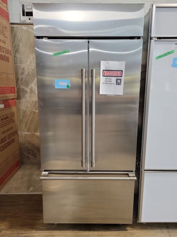 Réfrigérateur Professionnel Encastré à Porte française 36’’, 20.6 pi.cu, Stainless - ZIPS360NNSS – Image 4