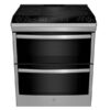 Cuisinière four double, 6.7 pi.cu, Convection véritable, Stainless - PCS980YMFS