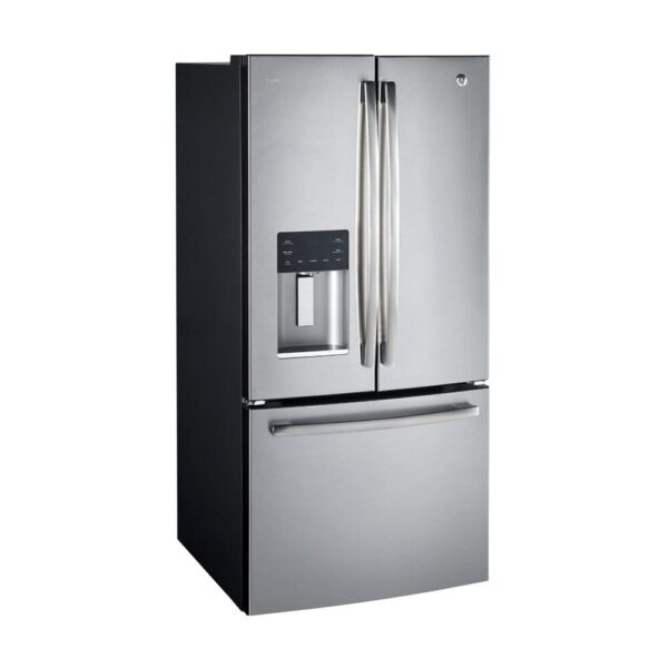 Réfrigérateur 33”, Portes françaises, Eau et glace, 23.6 pi.cu, Stainless - PFE24JYRKFS