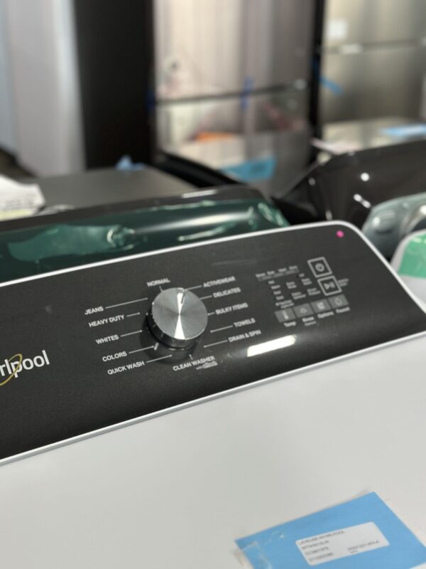 Laveuse-Sécheuse Whirlpool Blanche, Haute efficacité, Chargement vertical – Image 11