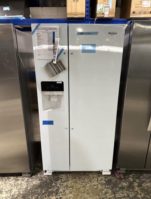 Réfrigérateur Whirlpool côte-à-côte 33’’, 21.2 pi.cu, Blanc - WRS321SDHW – Image 3