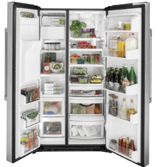 Réfrigérateur côte-à-côte profondeur comptoir, 21.9 pi.cu, Eau et Glace, Stainless - CZS22MP2NS1 – Image 3