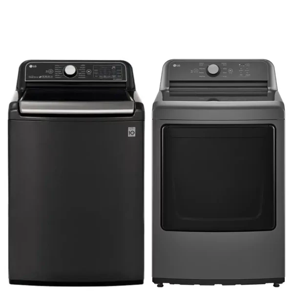 Laveuse-Sécheuse LG 27'', Black Stainless