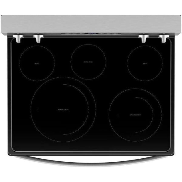 Cuisinière Whirlpool 5.3 pi.cu, Four 5 en 1, Friture à air, Stainless - YWFE550S0LZ – Image 2