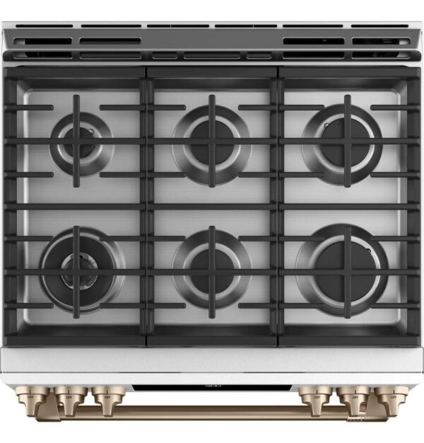 Cuisinière au gaz 30“, Bi-énergie, Convection, Tiroir-réchaud, Blanc mat - CC2S900P4MW2 – Image 2