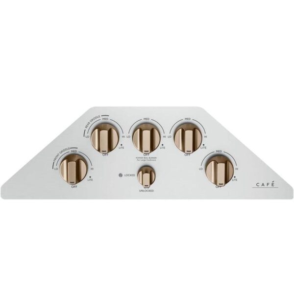 Plaque de cuisson au gaz 30", 5 brûleurs, 20 000 BTU, Stainless - CGP95303MS2 – Image 2