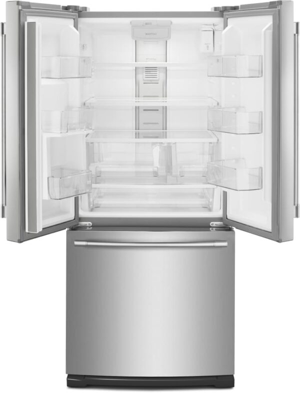 Réfrigérateur à portes françaises Maytag 30’’, Distributeur externe, 20 pi.cu, Stainless - MFW2055FRZ – Image 2