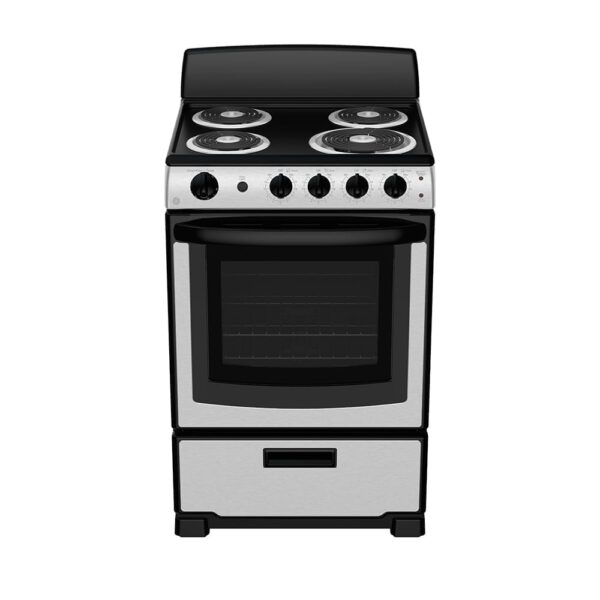 Cuisinière à serpentins, Commandes frontales, Stainless - JCAS300RPSS