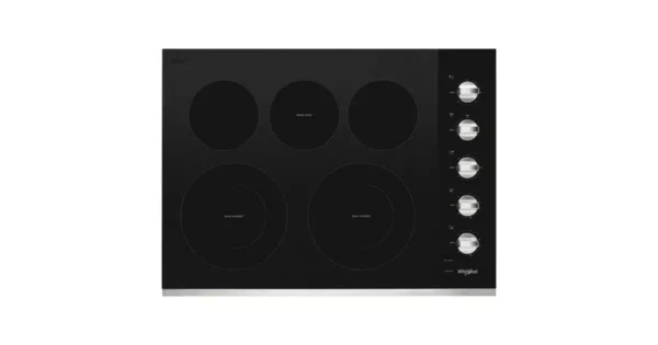 Plaque de cuisson Whirlpool 30'', Vitrocéramique noire - WCE77US0HS