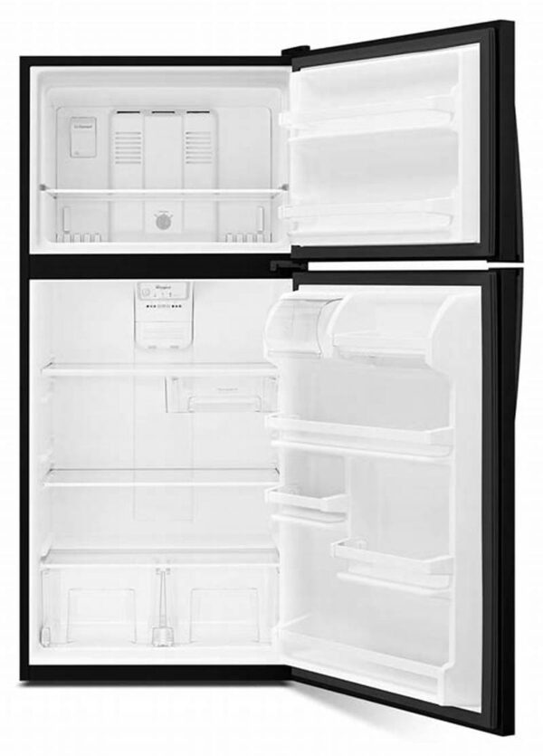 Réfrigérateur à congélateur supérieur Whirlpool 30’’, 18.2 pi.cu., Noir - WRT318FZDB – Image 3