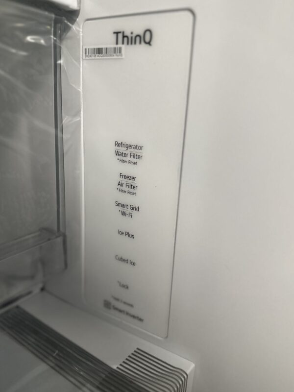 LG Smart French Door Refrigerator 36'', Counter Depth, 27 cu.ft, Instaview, Stainless – LRFGC2706S - Image 5