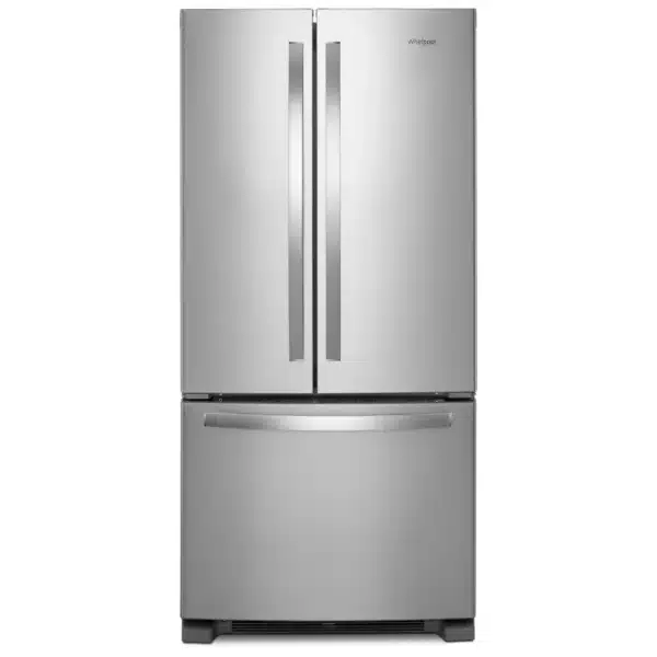 Whirlpool French Door Refrigerator – 33", 22.1 cu. ft., Stainless Steel, Internal Water Dispenser - WRFF5333PZ