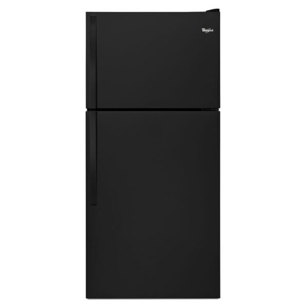 Réfrigérateur à congélateur supérieur Whirlpool 30’’, 18.2 pi.cu., Noir - WRT318FZDB