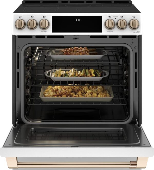 Cuisinière encastrée à induction, Tiroir de cuisson, 5.7 pi.cu, Blanc mat - CCHS900P4MW2 – Image 4