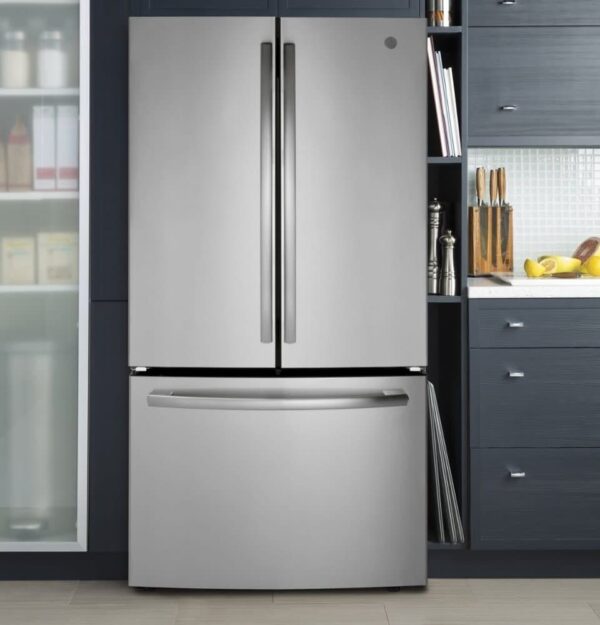 Réfrigérateur à porte française 36’’, 27 pi.cu, Eau et Glace, Stainless - GNE27JYMFS – Image 8