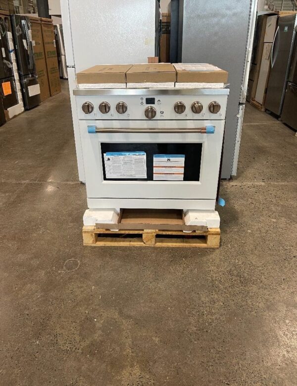 Cuisinière au gaz intelligente de 6.2 pi.cu, 6 brûleurs, Blanc - CGY366P4TW2 – Image 4