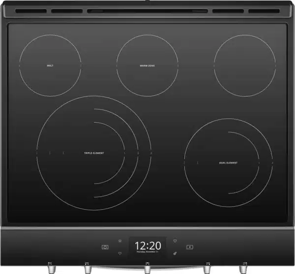 ​​Cuisinière intelligente Whirlpool 30'', Convection, 6.4 pi.cu, Stainless ​- YWEE750H0HZ – Image 3