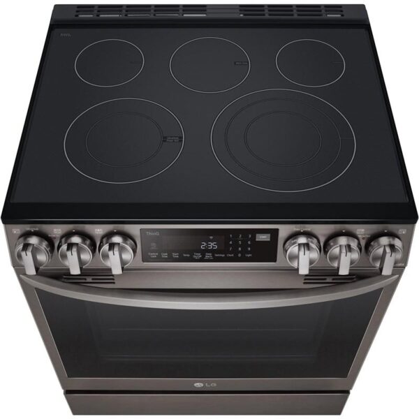 Cuisinière LG 30’’, Air Fry, 6.3 pi.cu, Wi-Fi, Black stainless - LSEL6335D – Image 2