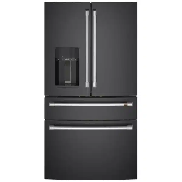 36'' Smart Refrigerator, 27.8 cu.ft, Double drawer freezer, Matte Black - CVE28DP3ND1