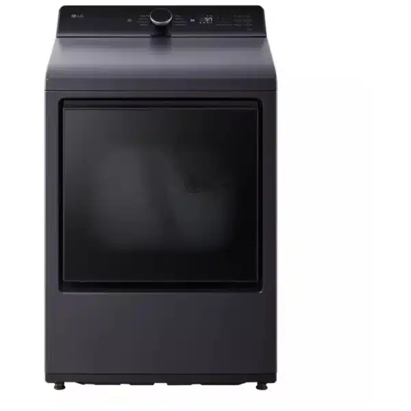 Sécheuse LG 27’’ avec porte EasyLoadMC, 7.3 pi³, Wi-Fi, Noir mat – DLE8400BE