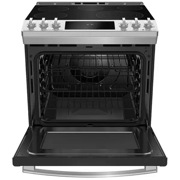 Cuisinière GE Encastrée 30’’, 5.3 pi.cu, Véritable convection européenne, Wi-Fi, Stainless- PCS940YMFS – Image 4