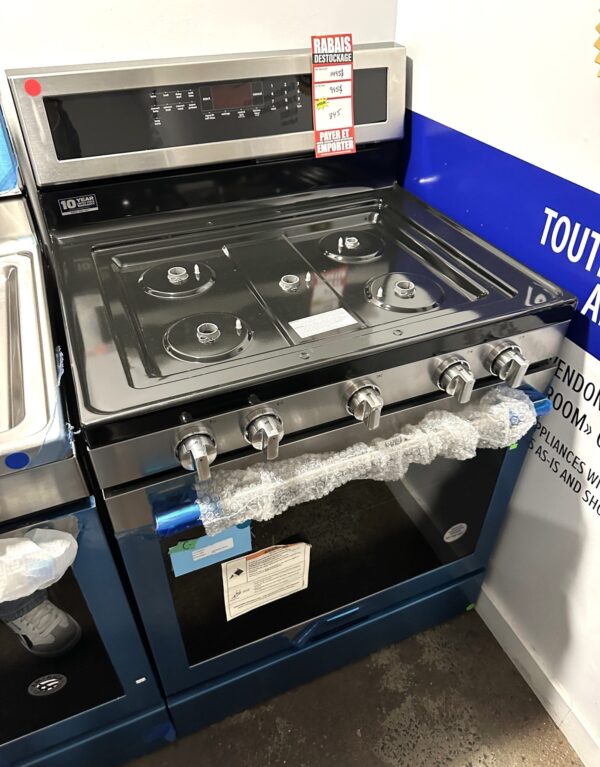 Cuisinière au gaz 30’’, 5,8 pi.cu, Convection, Stainless, Maytag - MGR8800FZ – Image 3