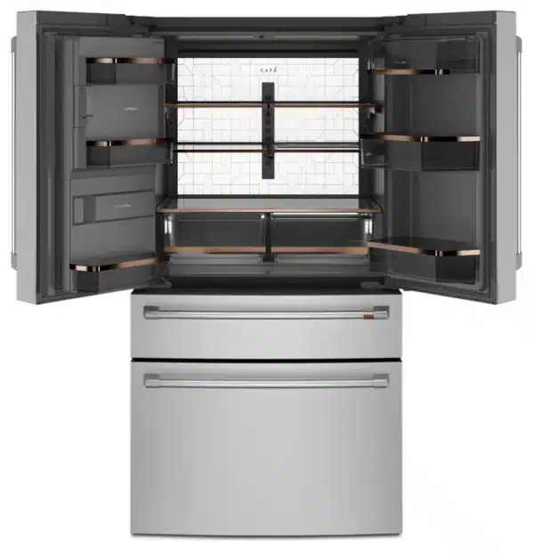36'' Smart Refrigerator, French doors, Double freezer, 27.8 cu. ft, Stainless steel -CVE28DP2NS1 - Image 2