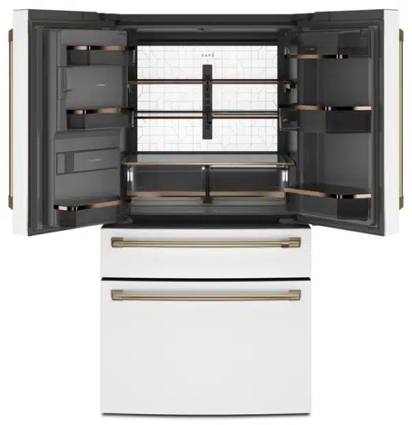Réfrigérateur intelligent 36’’, 27.8 pi.cu, Tiroir congélateur double, Blanc mat -CVE28DP4NW2 – Image 3