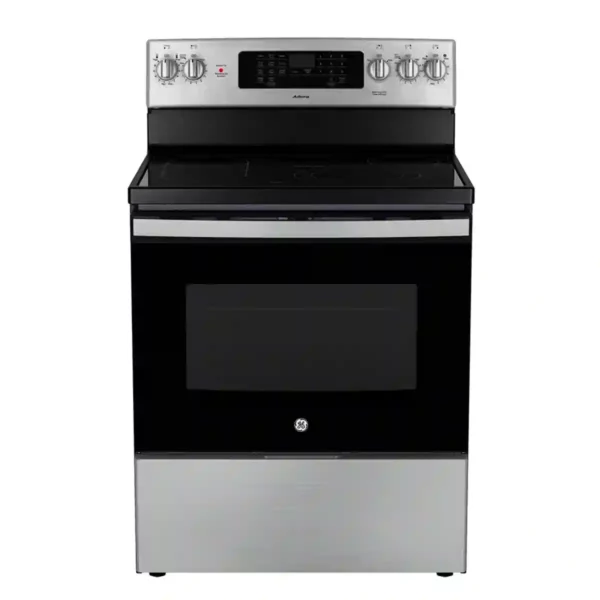Cuisinière électrique à convection autonome GE Adora 30 po avec friteuse à air - JCB870STSS