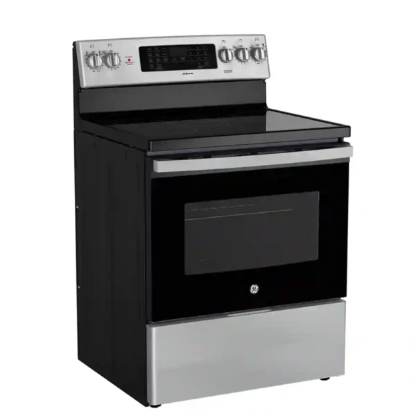 Cuisinière électrique à convection autonome GE Adora 30 po avec friteuse à air - JCB870STSS – Image 3